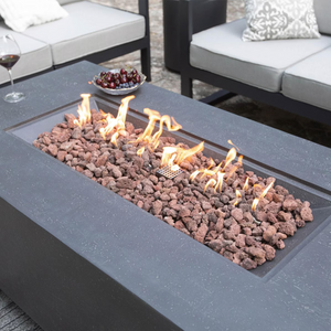 Elementi Plus Andes 66" Rectangular Fire Table — Propane