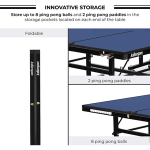 Killerspin 415 X Series Mega DeepBlu Indoor Folding Table