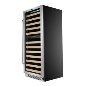 Whynter 92 Bottle Built-in Stainless Steel Dual Zone Compressor Wine Refrigerator