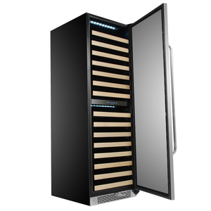 Whynter 164 Bottle Built-in Stainless Steel Dual Zone Compressor Wine Refrigerator