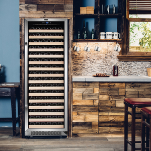 Whynter 166 Bottle Built-in Stainless Steel Compressor Wine Refrigerator