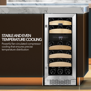 Whynter 28 bottle Dual Temperature Zone Built-In Wine Refrigerator