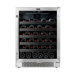 Whynter 24 inch Built-In 46 Bottle Undercounter Stainless Steel Wine Refrigerator