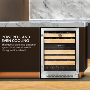 Whynter 46 bottle Dual Temperature Zone Built-In Wine Refrigerator