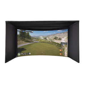 Carl's Place Curved Golf Simulator Enclosure Kit with Impact Screen