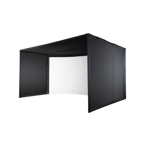 Carl's Place Curved Golf Simulator Enclosure Kit with Impact Screen