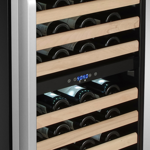 Whynter 92 Bottle Built-in Stainless Steel Dual Zone Compressor Wine Refrigerator