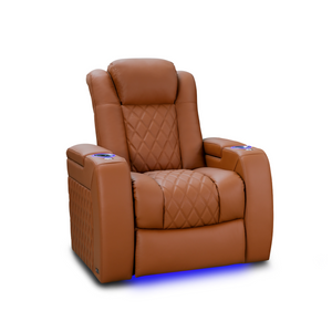 Valencia Tuscany Ultimate Edition Home Theater Seating | Perforated Semi-Aniline Italian Nappa 20K Leather Power Recliner