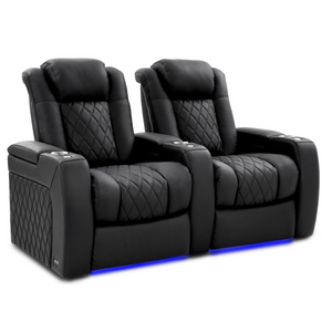 Valencia Tuscany Ultimate Edition Home Theater Seating | Perforated Semi-Aniline Italian Nappa 20K Leather Power Recliner