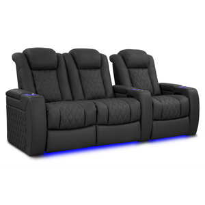 Valencia Tuscany Luxury Edition Home Theater Seating | Semi-Aniline Italian Nappa Leather Power Recliner