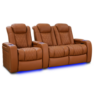 Valencia Tuscany Ultimate Edition Home Theater Seating | Perforated Semi-Aniline Italian Nappa 20K Leather Power Recliner