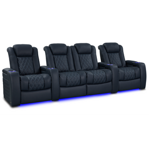 Valencia Tuscany Luxury Edition Home Theater Seating | Semi-Aniline Italian Nappa Leather Power Recliner