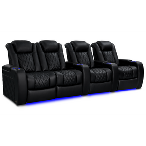 Valencia Tuscany Heat and Massage row of 4 loveseat left home theater seating layout