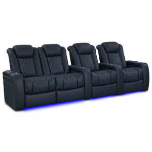 Valencia Tuscany Luxury Edition Home Theater Seating | Semi-Aniline Italian Nappa Leather Power Recliner