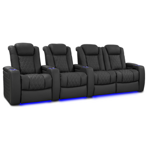 Valencia Tuscany Luxury Edition Home Theater Seating | Semi-Aniline Italian Nappa Leather Power Recliner