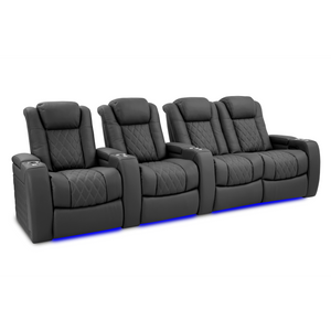 Valencia Tuscany Ultimate Edition Home Theater Seating | Perforated Semi-Aniline Italian Nappa 20K Leather Power Recliner