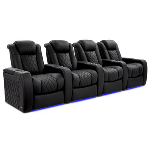 Valencia Tuscany Ultimate Edition Home Theater Seating | Perforated Semi-Aniline Italian Nappa 20K Leather Power Recliner