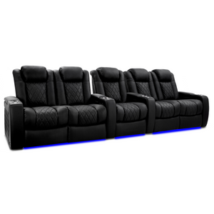 Valencia Tuscany Ultimate Edition Home Theater Seating | Perforated Semi-Aniline Italian Nappa 20K Leather Power Recliner