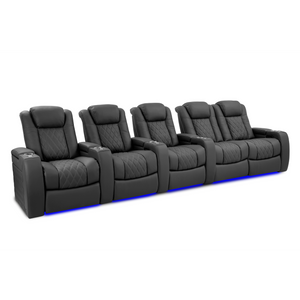 Valencia Tuscany Ultimate Edition Home Theater Seating | Perforated Semi-Aniline Italian Nappa 20K Leather Power Recliner