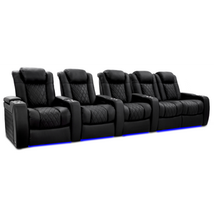 Valencia Tuscany Ultimate Edition Home Theater Seating | Perforated Semi-Aniline Italian Nappa 20K Leather Power Recliner