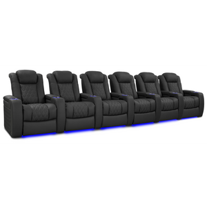 Valencia Tuscany Luxury Edition Home Theater Seating | Semi-Aniline Italian Nappa Leather Power Recliner