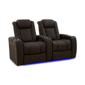 Valencia Tuscany Ultimate Edition Home Theater Seating | Perforated Semi-Aniline Italian Nappa 20K Leather Power Recliner