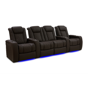 Valencia Tuscany Ultimate Edition Home Theater Seating | Perforated Semi-Aniline Italian Nappa 20K Leather Power Recliner