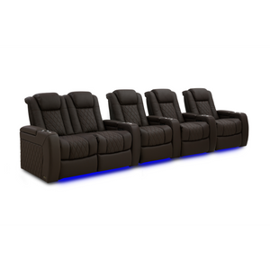Valencia Tuscany Ultimate Edition Home Theater Seating | Perforated Semi-Aniline Italian Nappa 20K Leather Power Recliner