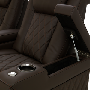 Valencia Tuscany Ultimate Edition Home Theater Seating | Perforated Semi-Aniline Italian Nappa 20K Leather Power Recliner