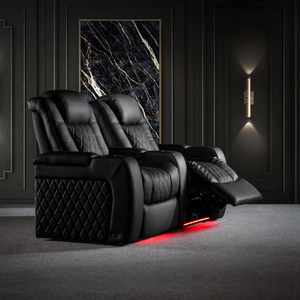 Valencia Tuscany Ultimate Edition Home Theater Seating | Perforated Semi-Aniline Italian Nappa 20K Leather Power Recliner