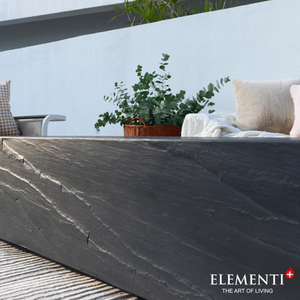 Elementi Plus Cape Town 56" Rectangular Fire Table — Slate Black