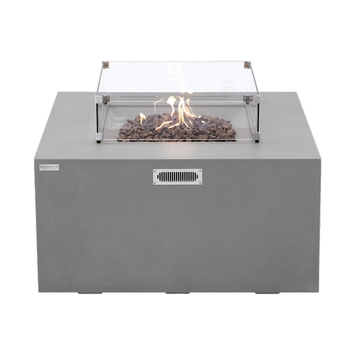Elementi Plus Rocky 43" Square Fire Table — Propane