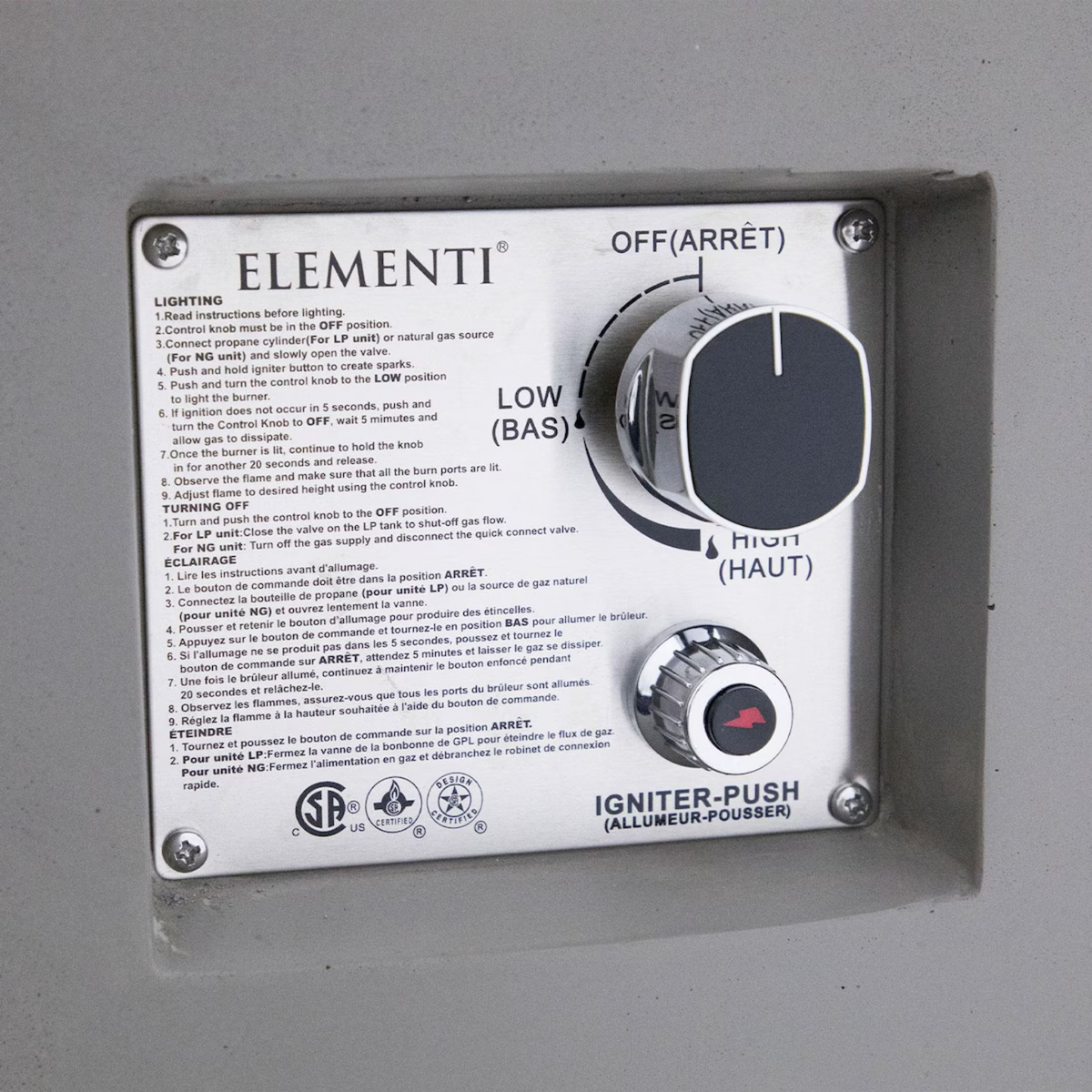 Elementi Plus Pacaya 43" Round Fire Table with Hidden Tank — Propane