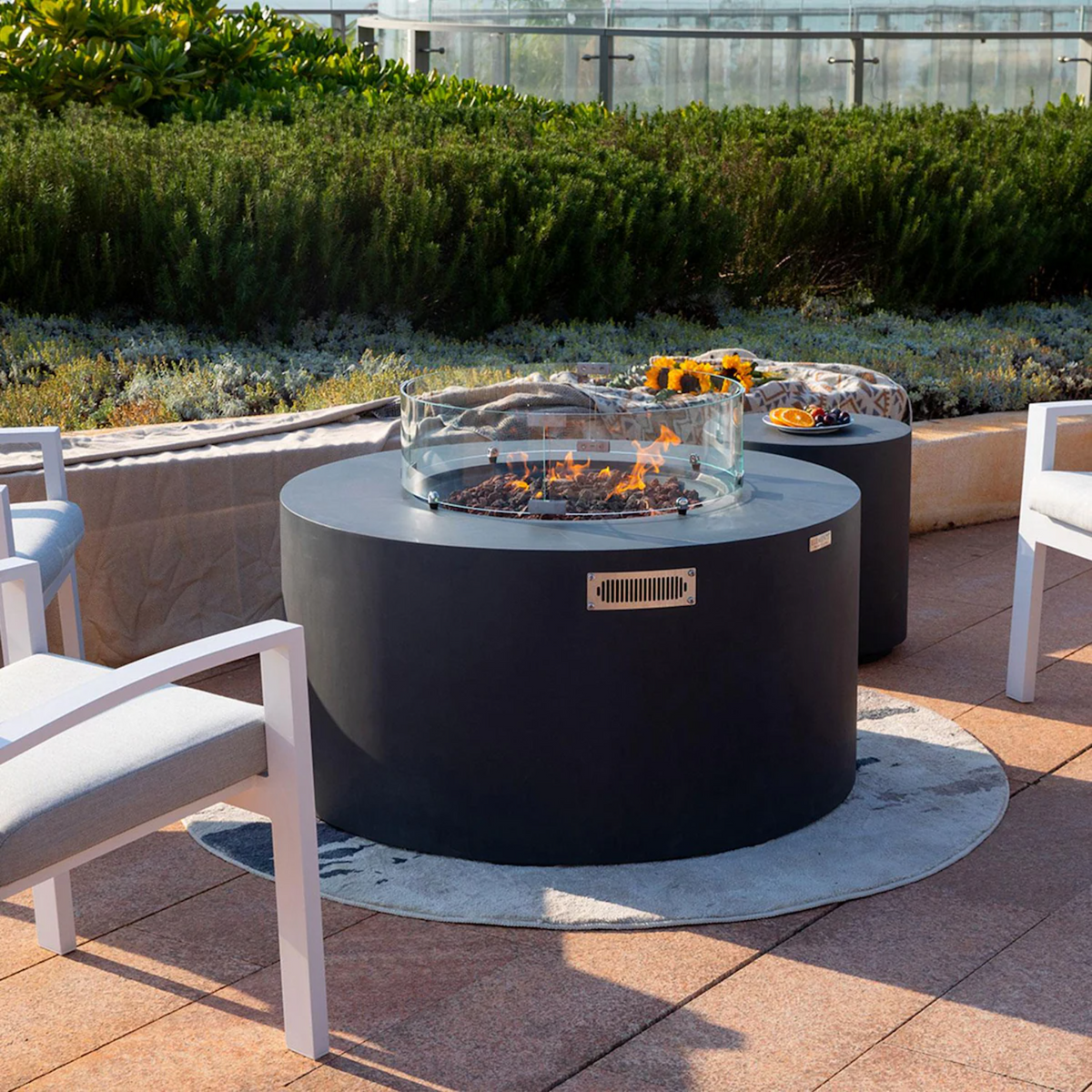 Elementi Plus Pacaya 43" Round Fire Table with Hidden Tank — Propane