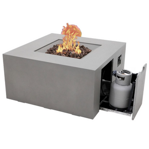 Elementi Plus Rocky 43" Square Fire Table — Propane