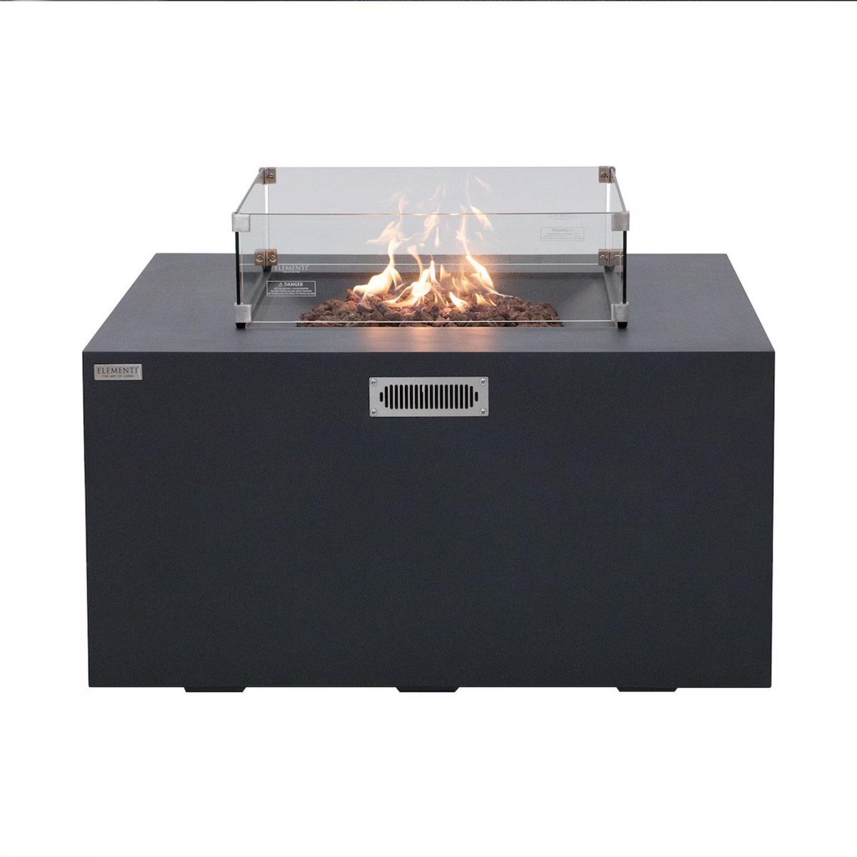 Elementi Plus Rocky 43" Square Fire Table — Propane
