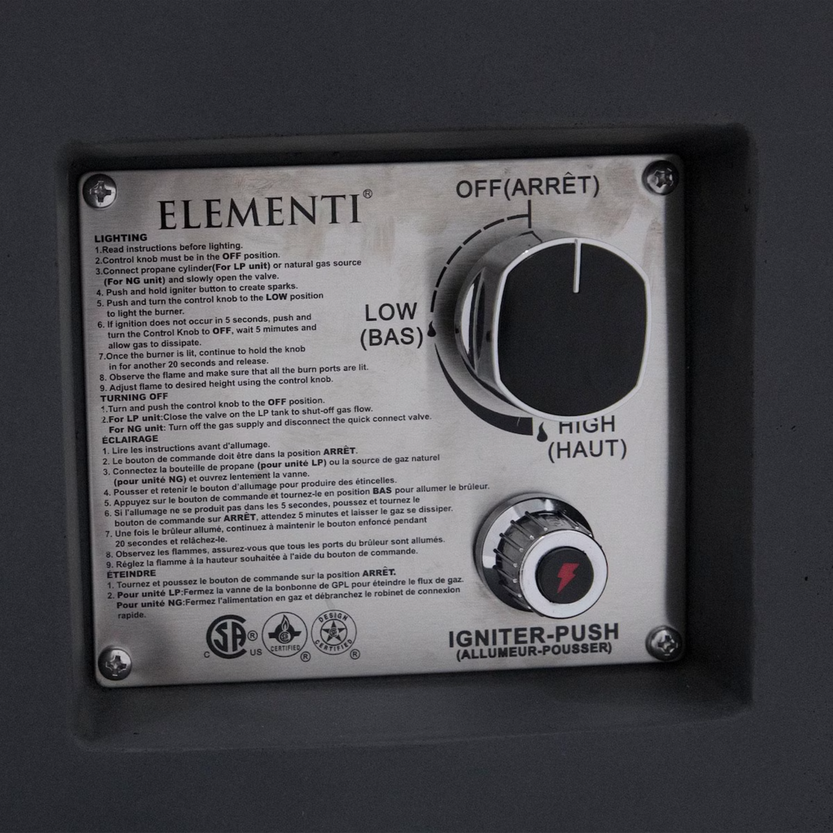 Elementi Plus Pacaya 43" Round Fire Table with Hidden Tank — Propane
