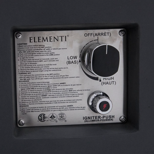 Elementi Plus Pacaya 43" Round Fire Table with Hidden Tank — Propane