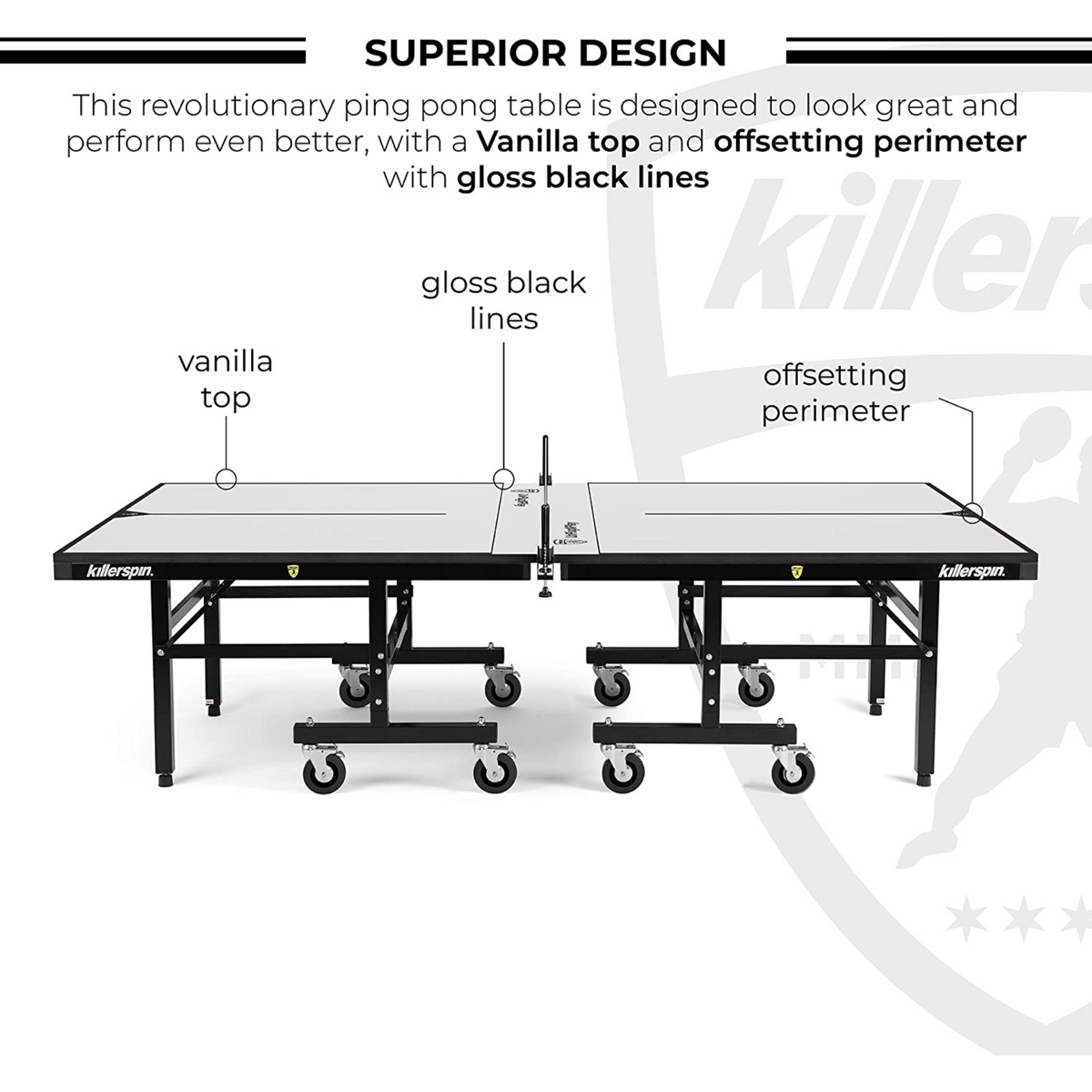 Killerspin 415 Series Max Vanilla Indoor Folding Table