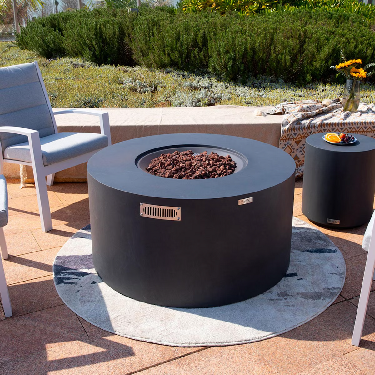Elementi Plus Pacaya 43" Round Fire Table with Hidden Tank — Propane