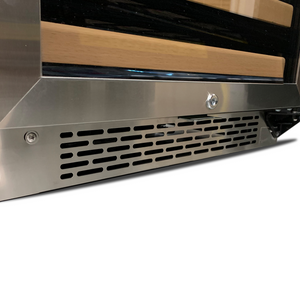 Whynter 92 Bottle Built-in Stainless Steel Dual Zone Compressor Wine Refrigerator