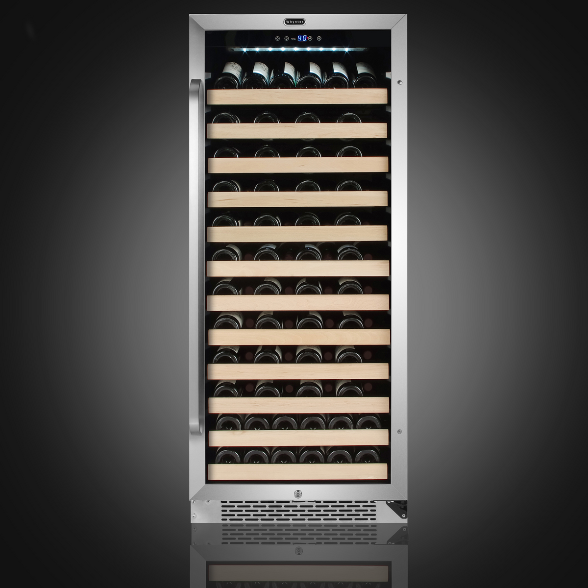 Whynter 100 Bottle Built-in Stainless Steel Compressor Wine Refrigerator