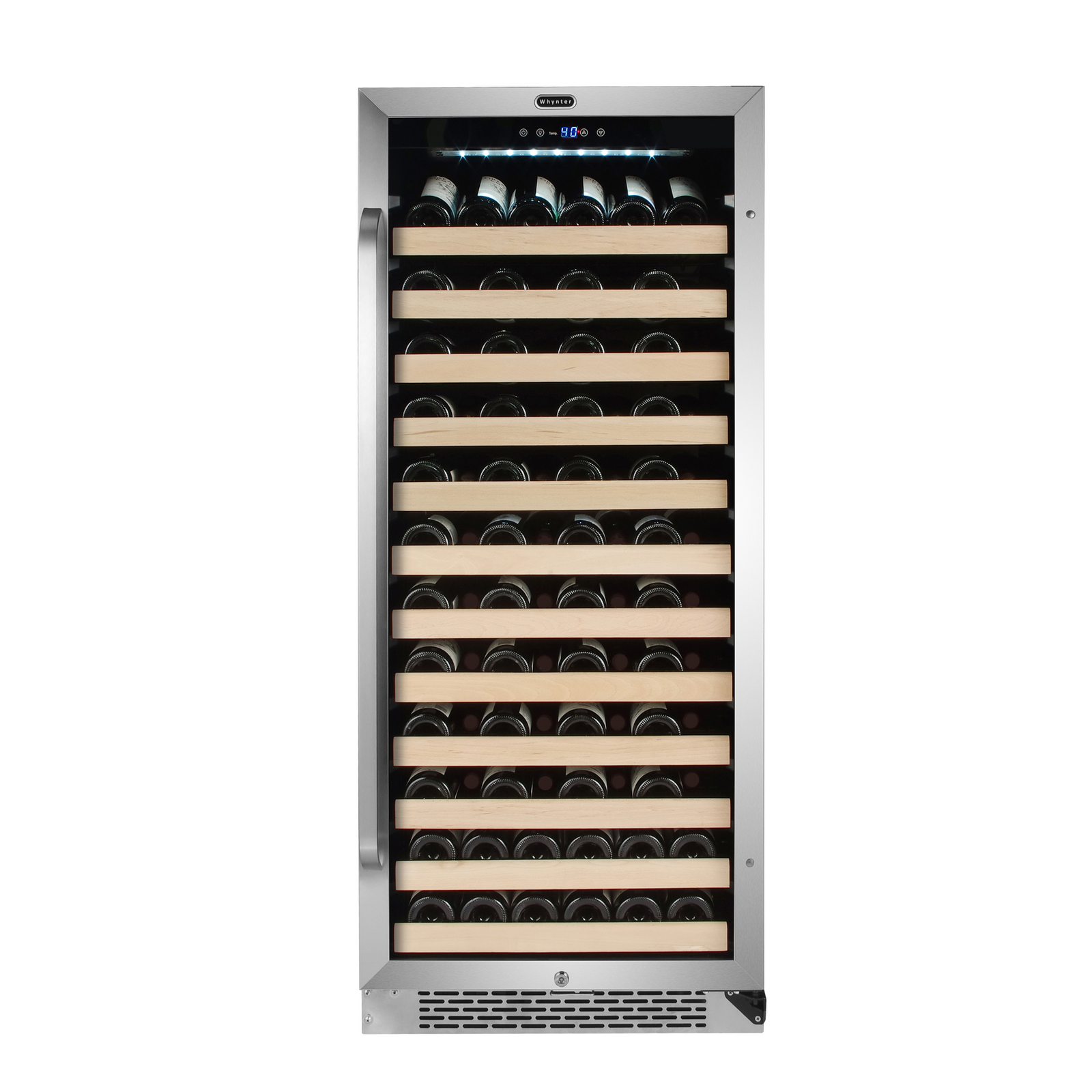 Whynter 100 Bottle Built-in Stainless Steel Compressor Wine Refrigerator