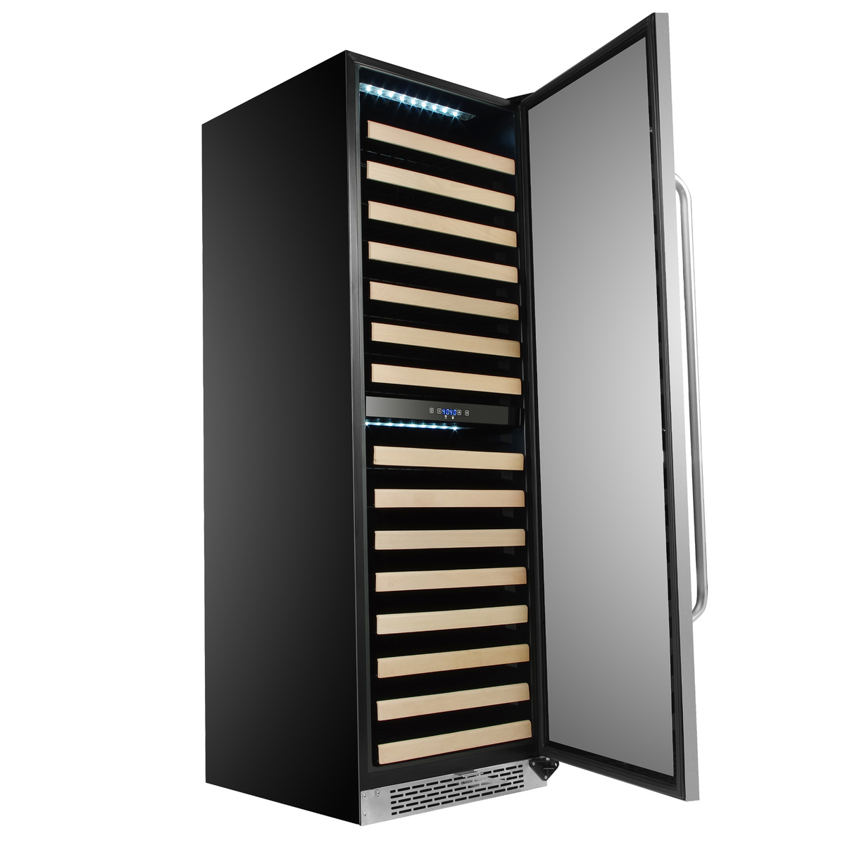 Whynter 164 Bottle Built-in Stainless Steel Dual Zone Compressor Wine Refrigerator