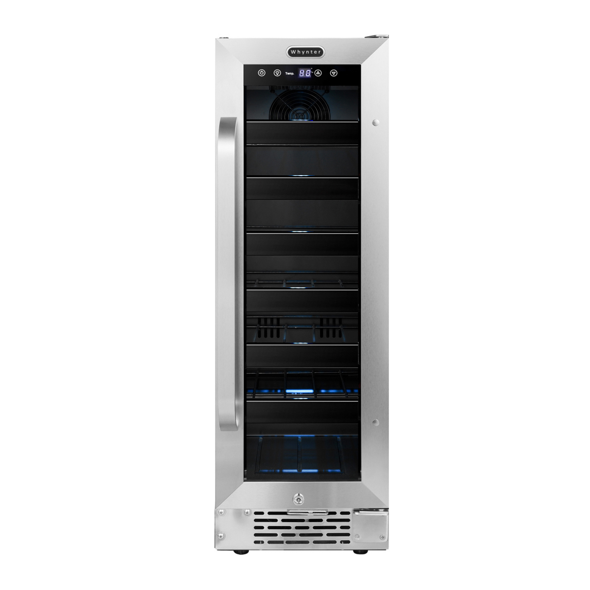 Whynter 12 inch Built-In 20 Bottle Undercounter Stainless Steel Wine Refrigerator