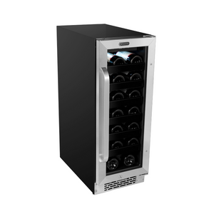 Whynter 12 inch Built-In 20 Bottle Undercounter Stainless Steel Wine Refrigerator