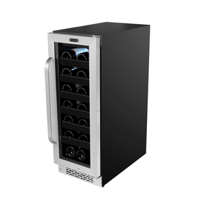 Whynter 12 inch Built-In 20 Bottle Undercounter Stainless Steel Wine Refrigerator