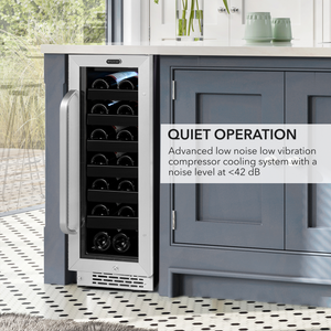 Whynter 12 inch Built-In 20 Bottle Undercounter Stainless Steel Wine Refrigerator