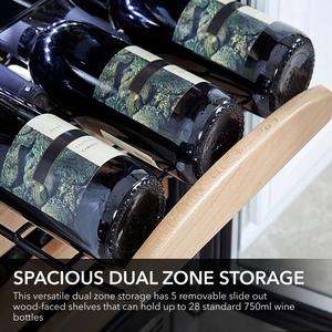 Whynter 28 bottle Dual Temperature Zone Built-In Wine Refrigerator