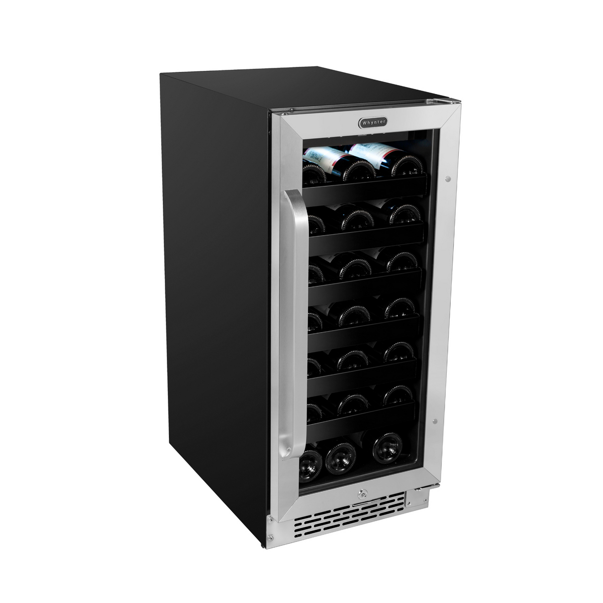 Whynter 15 inch Built-In 33 Bottle Undercounter Stainless Steel Wine Refrigerator